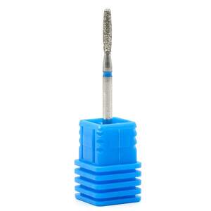 Алмазная фреза для кутикулы закругленная Пламя 244/021B синяя насечка