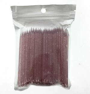 Апельсиновые палочки пластиковые розовые, 100шт