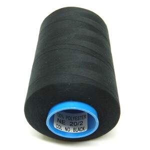 Армированные нитки Super 20/2 черные 4000 ярдов