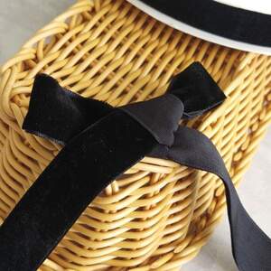 Бархатная лента декоративная 2 см 20 м - черный