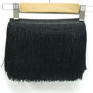 Бахрома для бальных платьев 15см х 9м -14 (черный)