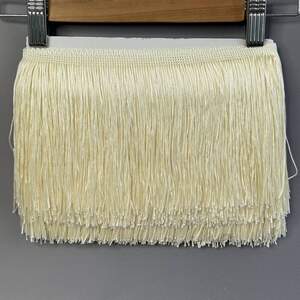 Бахрома для бальных платьев 15см х 9м - Айвори