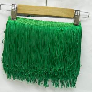 Бахрома для бальных платьев 15см х 9м -19 (зеленый)