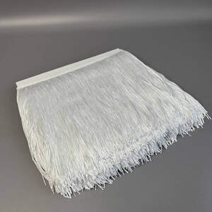 Бахрома для бальных платьев 20 см, 9 м - белая