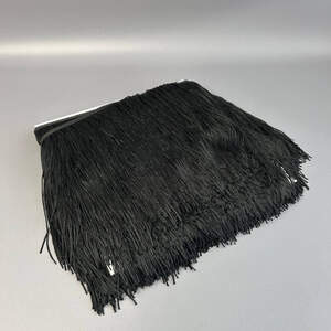 Бахрома для бальных платьев 20 см, 9 м - черная