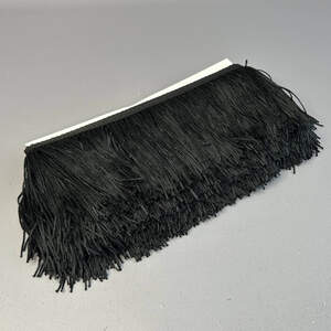 Бахрома танцевальная 10см, моток 9 м - Черный