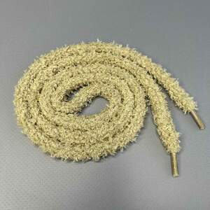 Бежевый круглый шнурок Пушистик 10 мм полиэстер, 100 см