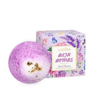 Бомбочка шарик для ванны Sadoer с ароматом Лаванды, 100г