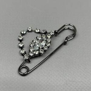 Брошь-булавка Глаз 6,5 см - графит #70205 Брошь-булавка Глаз 6,5 см - графит #70205