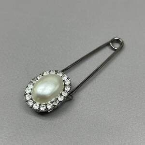 Брошь-булавка Камея 7 см - графит #50513 Брошь-булавка Камея 7 см - графит #50513