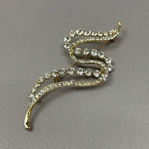 Брошь-булавка Сияние 8 см - лимонное золото #88810 Брошь-булавка Сияние 8 см - лимонное золото #88810