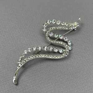 Брошь-булавка Сияние 8 см - светлое серебро #88810 Брошь-булавка Сияние 8 см - светлое серебро #88810