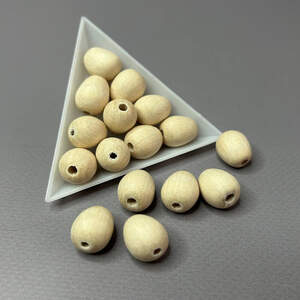 Бусина деревянная капля 12х15 мм, бук