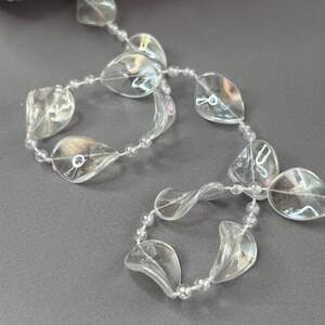 Бусины на нитке 20 мм кристалы - прозрачный с переливом