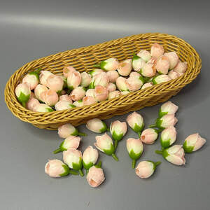 Бутон розочки 2 см - розовый светлый