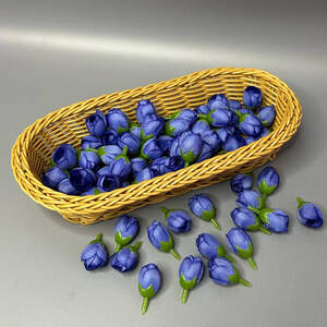 Бутон розочки 2 см - синий