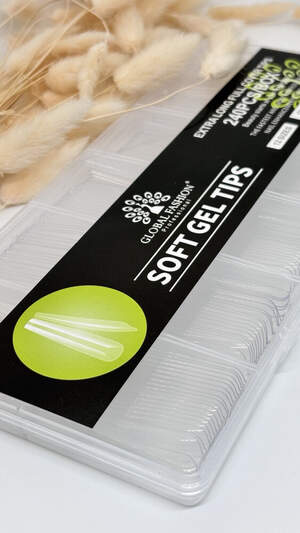 Гелевые типсы для наращивания ногтей Global Fashion Балерина, 240 шт Гелевые типсы для наращивания ногтей Global Fashion Балерина, 240 шт