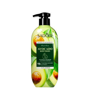 Гель для душа с экстрактом авокадо Sadoer Avocado Body Wash, 400 мл