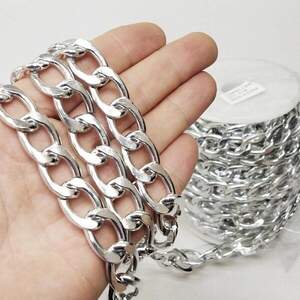 Декоративные цепи, цвет серебро 3,8 мм