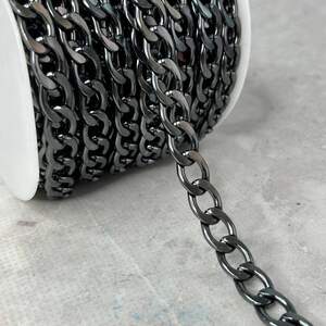 Декоративные цепи, цвет темный никель 2.5 мм