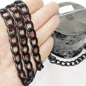 Декоративные цепи, цвет черный 2,8 мм