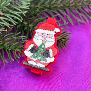 Деревянная прищепка Санта 3,5 см