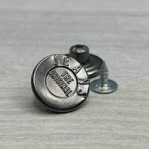 Джинсовая пуговица Jeans 17мм Блек никель (50шт)