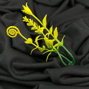 Добавка тройная пластиковая Спираль, зеленая с желтым, 11 см