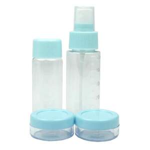 Дорожный набор емкостей для косметики 4в1, голубой