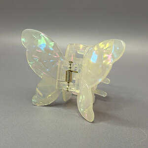 Заколка Бабочка для волос 7,5 см - перламутр Заколка Бабочка для волос 7,5 см - перламутр