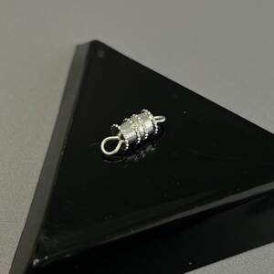 Замок закрутка винтовой 15 мм - светлое серебро