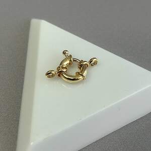 Замок-карабин шпрингельный 11 мм, золото