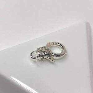 Застежка карабин-лобстер 9х17 мм, серебро