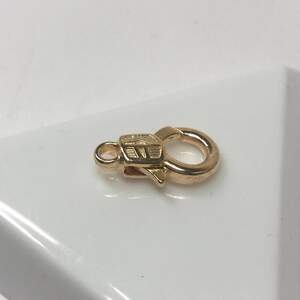 Застежка карабин-лобстер 9х17 мм, золото