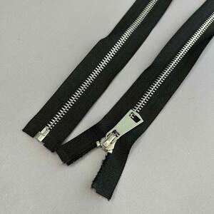 Застежка-молния Т5 металлическая 75 см, черная