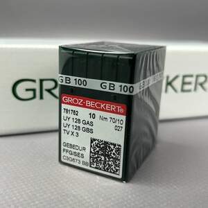 Иглы для плоскошовных машин Groz Beckert UY 128GAS Gebedur 70 Иглы для плоскошовных машин Groz Beckert UY 128GAS Gebedur 70