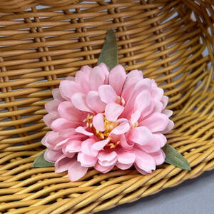 Искусственный цветок пиона маленький 5,5 см - розовый