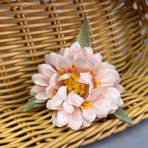 Искусственный цветок пиона маленький 5,5 см - розовый светлый