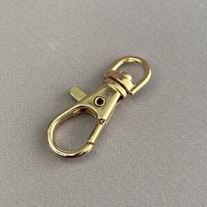 Карабин #152 для сумки 10 мм, золото - 3,7 см