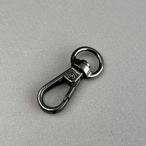 Карабин для сумки 10 мм, темный никель - 3,3 см