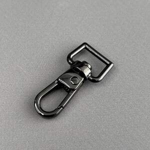 Карабин для сумки 10 мм, темный никель - 3,5 см