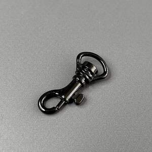 Карабин для сумки 10 мм, темный никель - 3,5 см