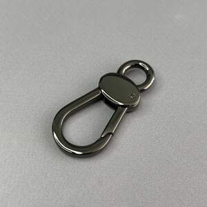 Карабин для сумки 10 мм, темный никель - 4,5 см