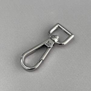 Карабин для сумки 12 мм, никель - 5 см