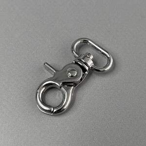 Карабин для сумки 15 мм, никель - 4 см