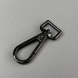 Карабин для сумки 15 мм, темный никель - 4,5 см