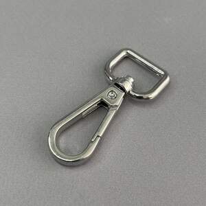 Карабин для сумки 16 мм, никель - 5 см