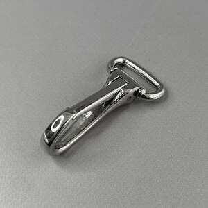 Карабин для сумки 24 мм, никель - 6,5 см