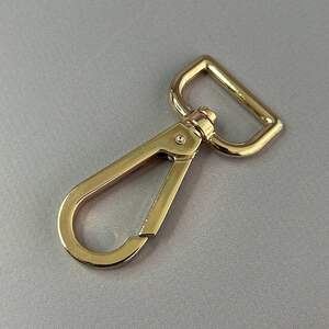 Карабин для сумки 25 мм, золото - 7 см