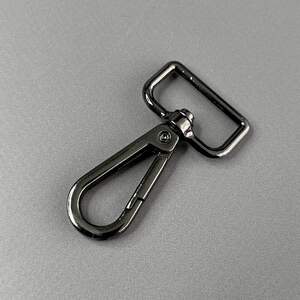 Карабин для сумки 25 мм, темный никель - 6 см